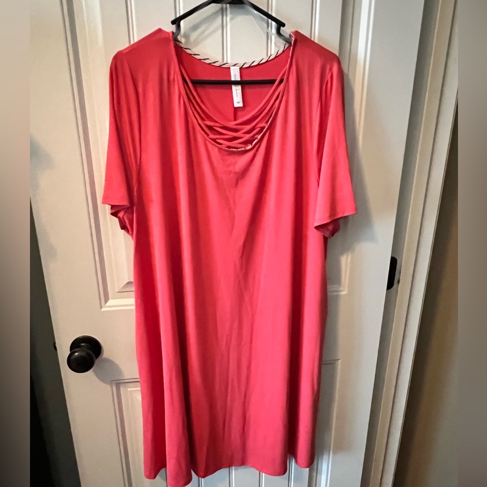 Discount Divas Coral Mini Dress